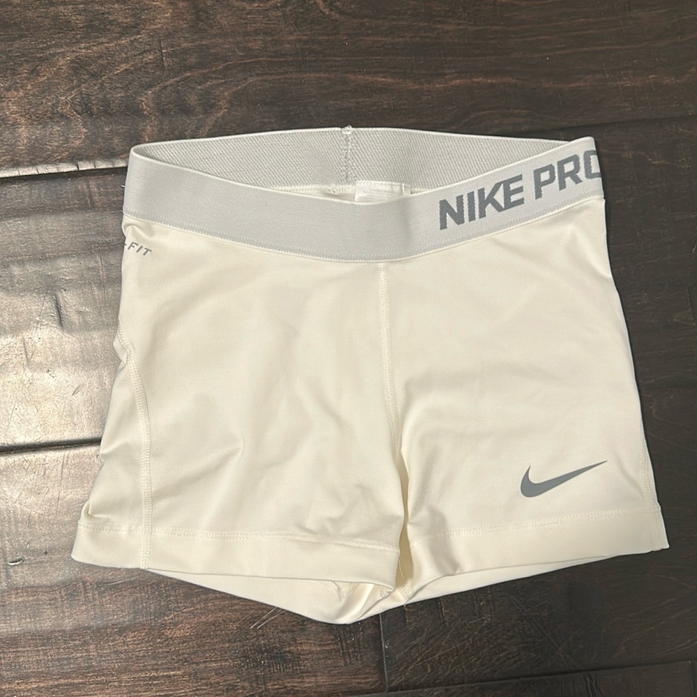 Nike Women's Pro White Shorts
